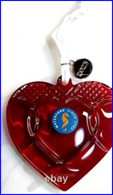 Waterford 2023 Times Square The Gift of Love Heart Ornament #1061927 Boxed withtag