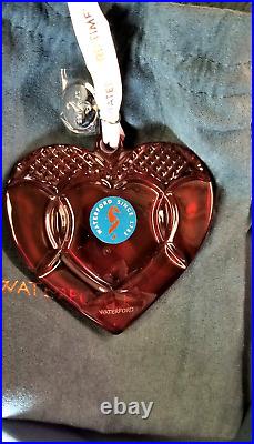 Waterford 2023 Times Square The Gift of Love Heart Ornament #1061927 Boxed withtag