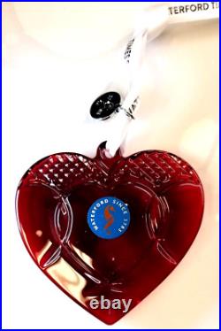 Waterford 2023 Times Square The Gift of Love Heart Ornament #1061927 Boxed withtag