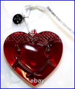 Waterford 2023 Times Square The Gift of Love Heart Ornament #1061927 Boxed withtag