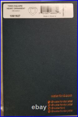 Waterford 2023 Times Square The Gift of Love Heart Ornament #1061927 Boxed withtag