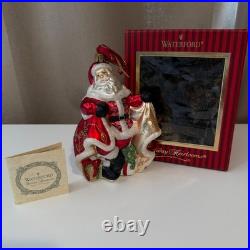 Waterford Holiday Heirlooms St Nicholas with Gifts Glass Ornament 148331 Box COA