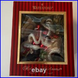 Waterford Holiday Heirlooms St Nicholas with Gifts Glass Ornament 148331 Box COA