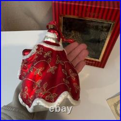 Waterford Holiday Heirlooms St Nicholas with Gifts Glass Ornament 148331 Box COA