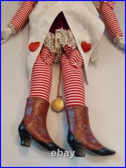Wayne M. Kleski I'm Late Whimsical 28 Inch Tall Rabbit Doll withPocket Watch Wayne M. Kleski I'm Late Whimsical 28 Inch Tall Rabbit Doll withPocket Watch