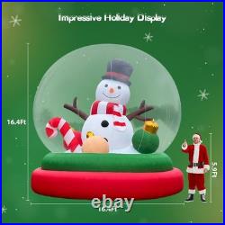 Wellcomer 16 Ft Inflatable Snowman SnowGlobe Christmas Décor