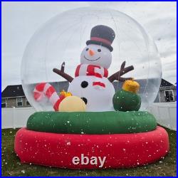Wellcomer 16 Ft Inflatable Snowman SnowGlobe Christmas Décor