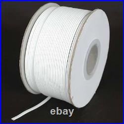 White SPT-1 Wire Extension Cord Wire AWG 18 Gauge Zip Cord 100' 250' 500' 1000