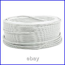 White SPT-1 Wire Extension Cord Wire AWG 18 Gauge Zip Cord 100' 250' 500' 1000