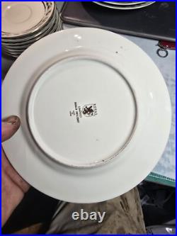 Whole Set Of Vintage Royal Limited Holly Holiday Christmas Plates, Cups, Bowls