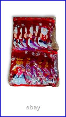 Wholesale 162 Handmade Christmas Stocking Bags Santa Rudolph 3D ships same day
