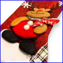 Wholesale 162 Handmade Christmas Stocking Bags Santa Rudolph 3D ships same day