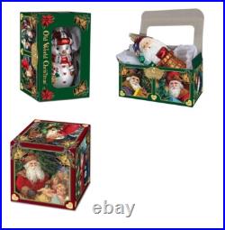 Wholesale Lot of 12 Caroling Mouse-Gray- Blown Glass Christmas Ornament by OWC