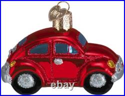 Wholesale Lot of 12 VW BUG in Red Blown Glass Ornaments by Old World Christmas
