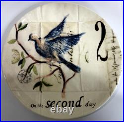 Williams-Sonoma 12 Twelve Days of Christmas 8.5 Plates Drum Box Full Set