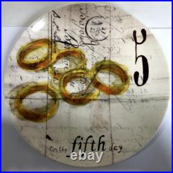 Williams-Sonoma 12 Twelve Days of Christmas 8.5 Plates Drum Box Full Set