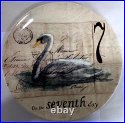 Williams-Sonoma 12 Twelve Days of Christmas 8.5 Plates Drum Box Full Set