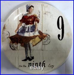 Williams-Sonoma 12 Twelve Days of Christmas 8.5 Plates Drum Box Full Set