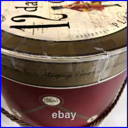 Williams-Sonoma 12 Twelve Days of Christmas 8.5 Plates Drum Box Full Set