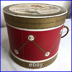 Williams-Sonoma 12 Twelve Days of Christmas 8.5 Plates Drum Box Full Set