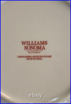 Williams Sonoma 4 Twas the Night Before Christmas 8 1/2 Salad Plates Perfect