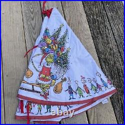 Williams Sonoma Dr. Seuss The Grinch Christmas Tree Skirt Holidays NWOT