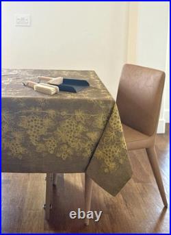 Williams Sonoma Grape Jacquard Square Tablecloth 70x108 NIP Rare HTF B31