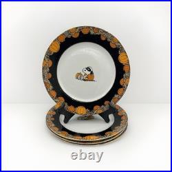 Williams Sonoma Peanuts The Great Pumpkin Dinner Plates 10.5 Set of 4