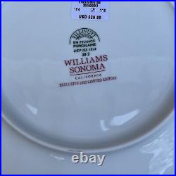 Williams Sonoma Pillivuyt Nordic Noel 8 Salad Plates Set/4 Limited Christmas