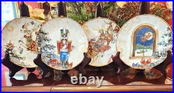 Williams Sonoma Twas the Night Before Christmas Mixed Salad Plates Set of 4 Williams Sonoma Twas the Night Before Christmas Mixed Salad Plates Set of 4