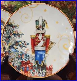 Williams Sonoma Twas the Night Before Christmas Mixed Salad Plates Set of 4 Williams Sonoma Twas the Night Before Christmas Mixed Salad Plates Set of 4