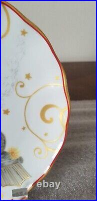 Williams Sonoma Twas the Night Before Christmas Santa on Train Plate 7.25
