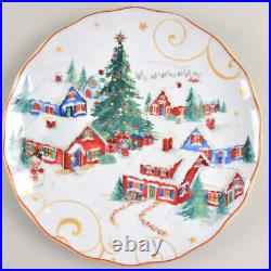 Williams Sonoma Twas the Night Before Christmas Village Dinner Plate New