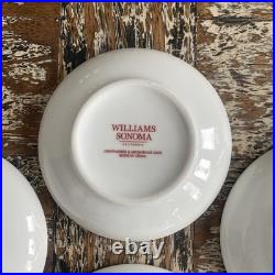 Williams Sonoma Twas the Night Before Christmas mixed 4 Desert plates 4 Inch