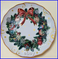 Williams Sonoma Twas the Night Before Christmas mixed set of 4 dinner plates