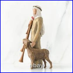 Willow Tree Zampognaro Shepherd Figurine Hand-Painted Nativity