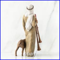 Willow Tree Zampognaro Shepherd Figurine Hand-Painted Nativity