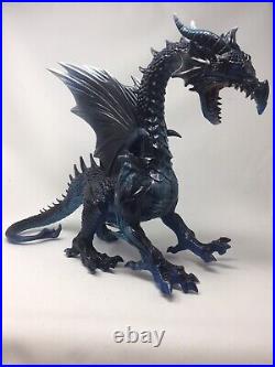 Winged Blood Dragon Halloween Decor Blue LED Eyes Horned Dungeons & Dragons