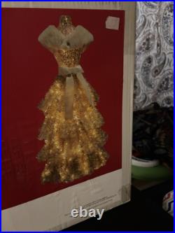 Winter Wonder Lane 4ft Prancer Pre-Lit LED Dress Form Christmas Tree #C553