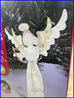 Winter Wonder Lane 5' LED Animated Angel With Harp Christmas Decor BEAUTIFUL