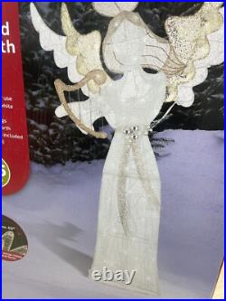 Winter Wonder Lane 5' LED Animated Angel With Harp Christmas Decor BEAUTIFUL