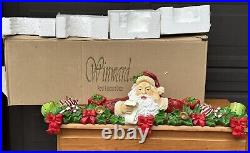 Winward Santa mantle triple Christmas stocking holder 31 x 9