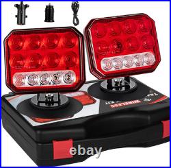 Wireless Trailer Lights, Adjustable Magnetic LED Trailer Lights with Reflectors