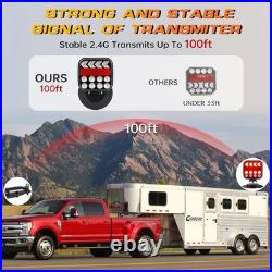 Wireless Trailer Lights, Adjustable Magnetic LED Trailer Lights with Reflectors