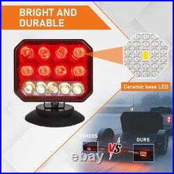 Wireless Trailer Lights, Adjustable Magnetic LED Trailer Lights with Reflectors