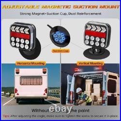 Wireless Trailer Lights, Adjustable Magnetic LED Trailer Lights with Reflectors