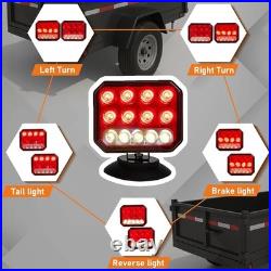Wireless Trailer Lights, Adjustable Magnetic LED Trailer Lights with Reflectors