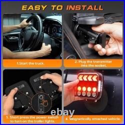 Wireless Trailer Lights, Adjustable Magnetic LED Trailer Lights with Reflectors