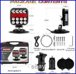Wireless Trailer Lights, Adjustable Magnetic LED Trailer Lights with Reflectors