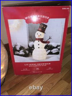 Wonder shop Target Holiday 3 Ft LED Snowman Yard Decor Christmas Lighted With Hat